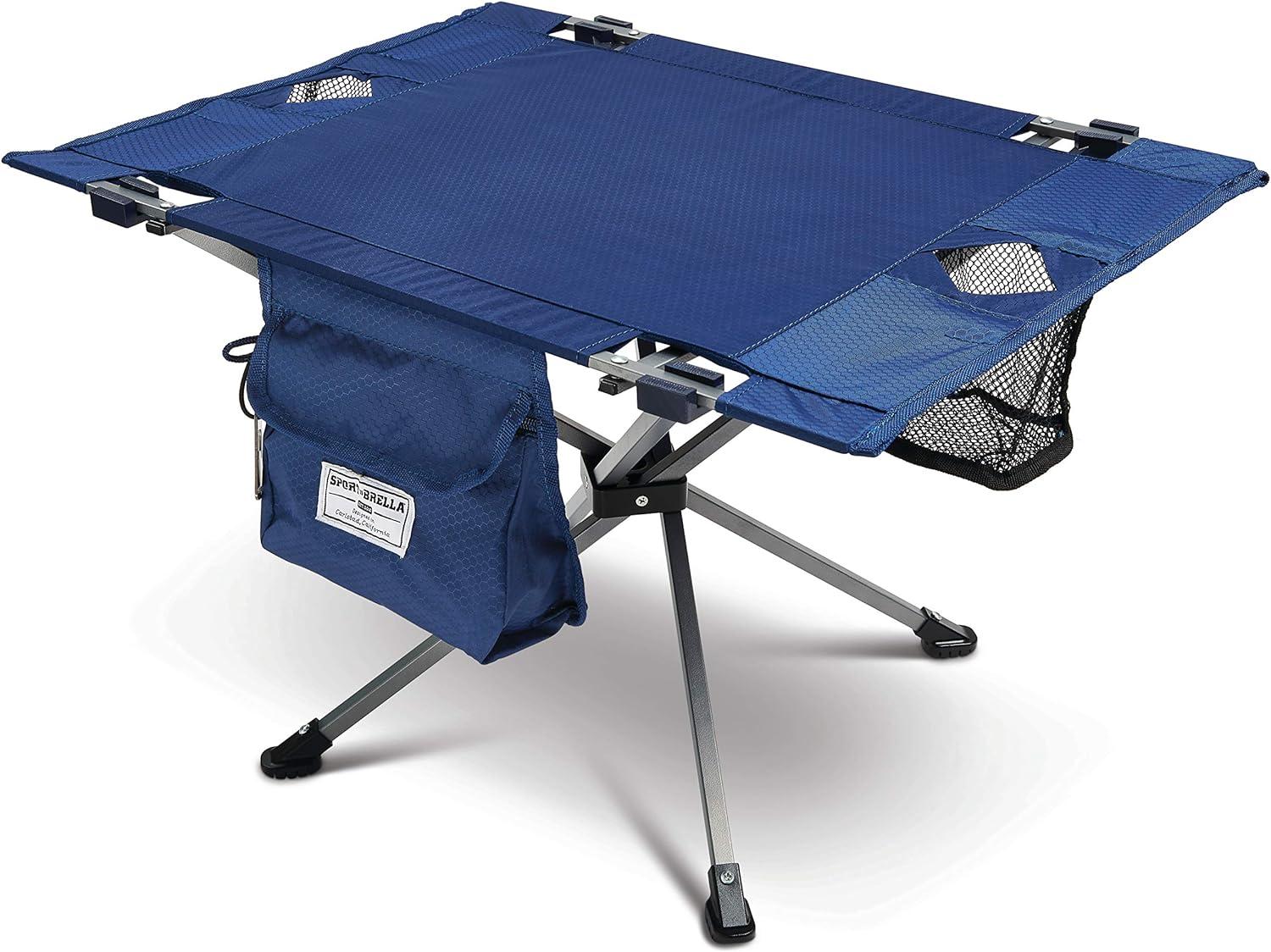 imageSportBrella SunSoul Portable Folding Table for Outdoor Camping Picnics Tailgates and Beach Navy