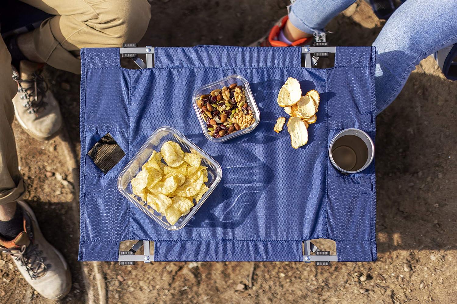 imageSportBrella SunSoul Portable Folding Table for Outdoor Camping Picnics Tailgates and Beach Navy