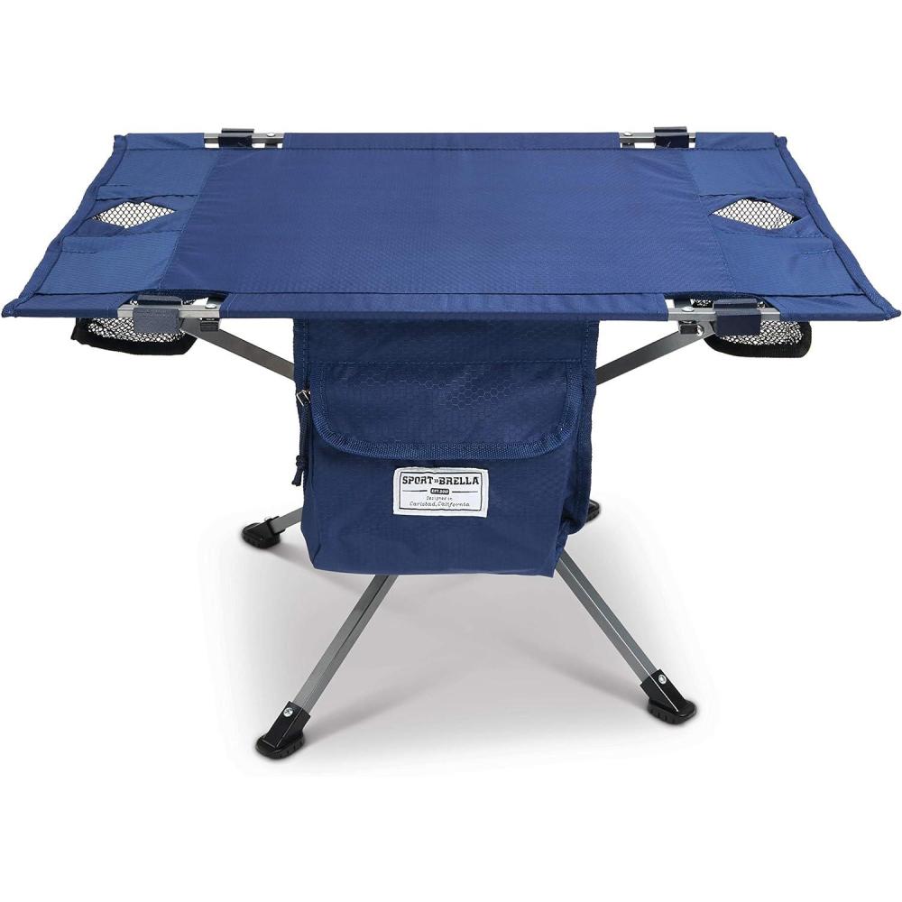 imageSportBrella SunSoul Portable Folding Table for Outdoor Camping Picnics Tailgates and Beach Navy