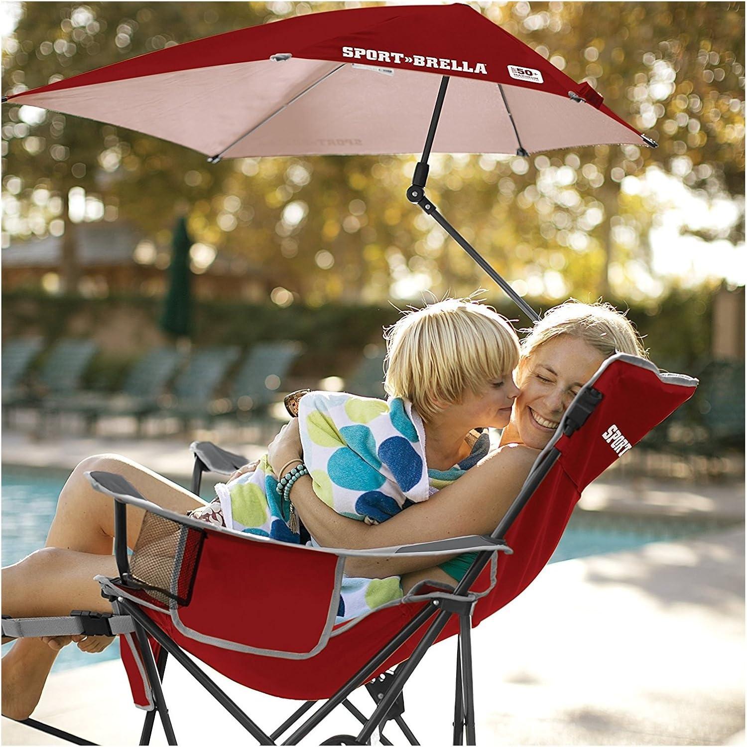 imageSportBrella 3Position Recliner Chair with Removable Umbrella and Footrest