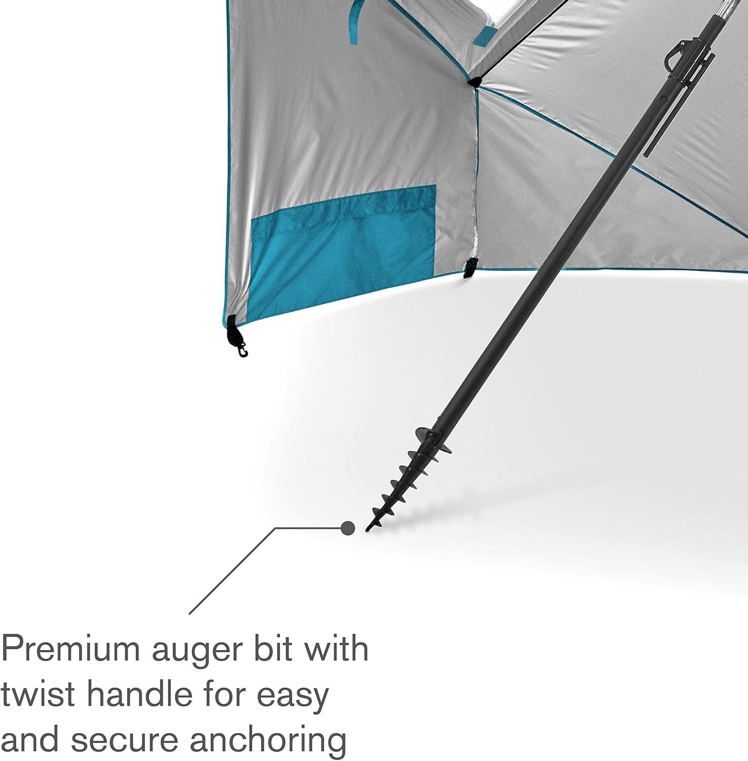 imageSportBrella Premiere XL UPF 50 Umbrella Shelter for Sun and Rain ProtectionAqua