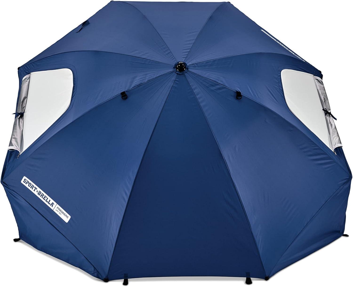 imageSportBrella Premiere XL UPF 50 Umbrella Shelter for Sun and Rain ProtectionBlue