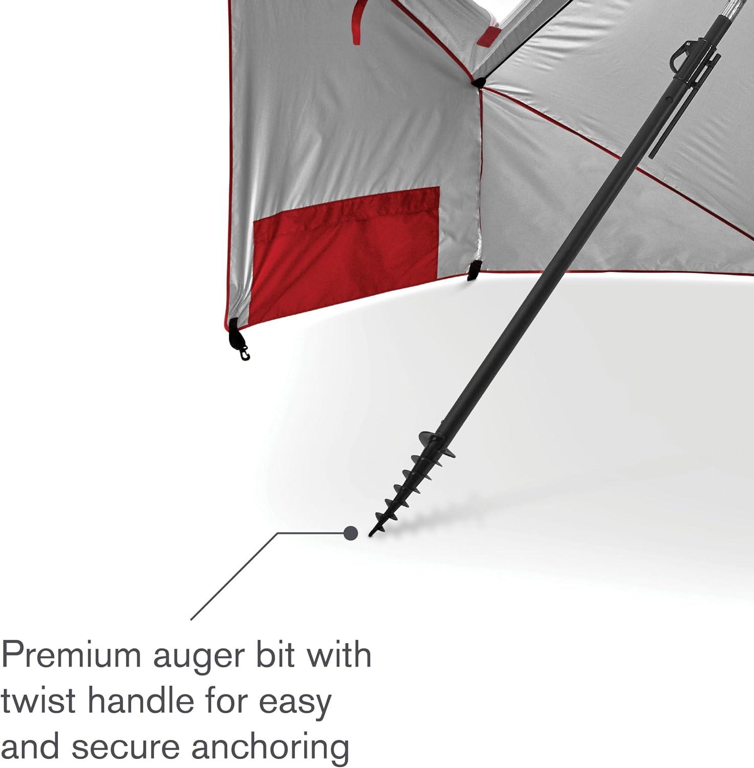 imageSportBrella Premiere XL UPF 50 Umbrella Shelter for Sun and Rain ProtectionBright Gray