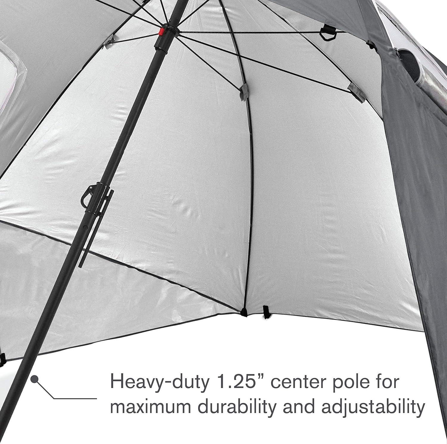 imageSportBrella Premiere XL UPF 50 Umbrella Shelter for Sun and Rain ProtectionGray