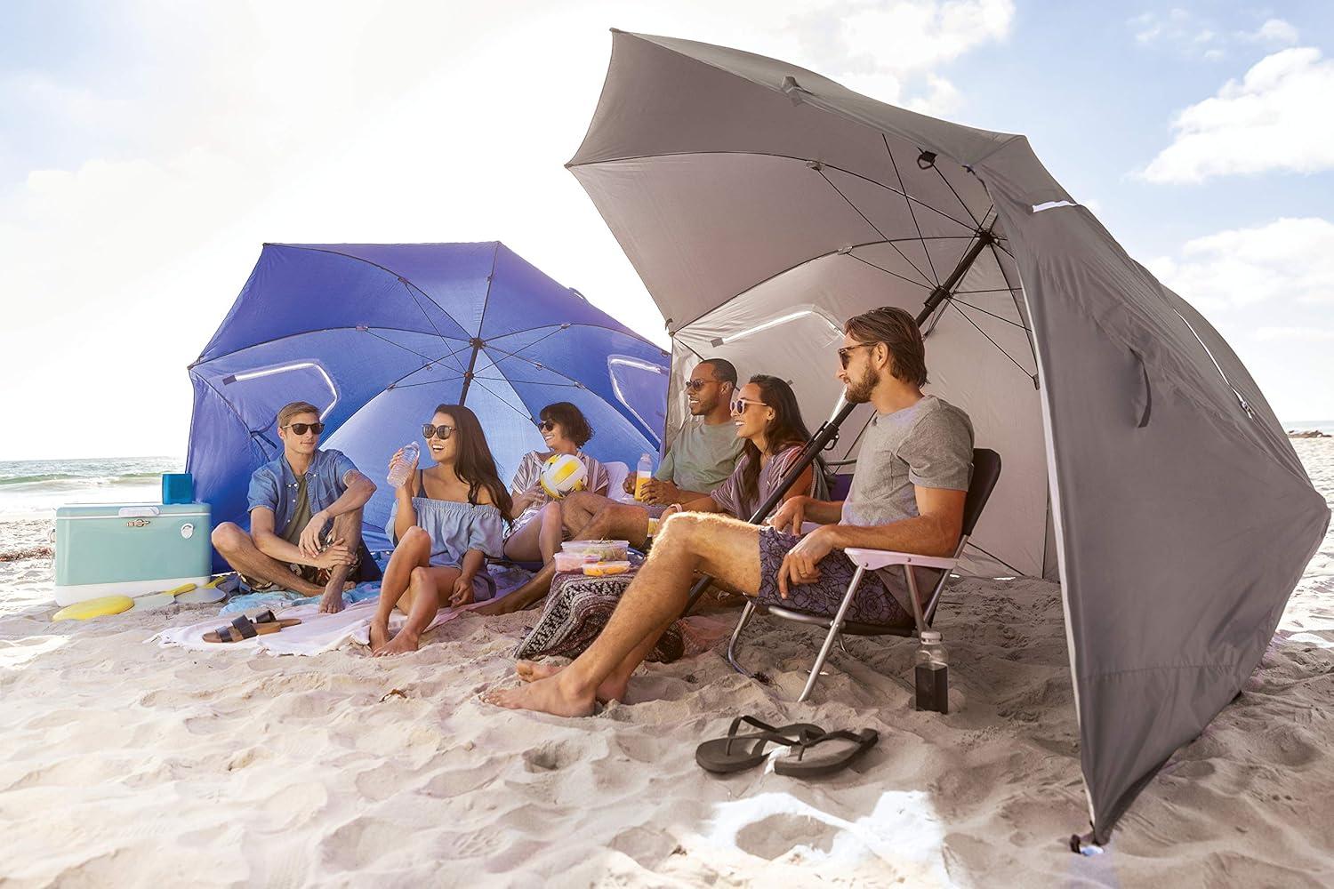 imageSportBrella Premiere XL UPF 50 Umbrella Shelter for Sun and Rain ProtectionGray