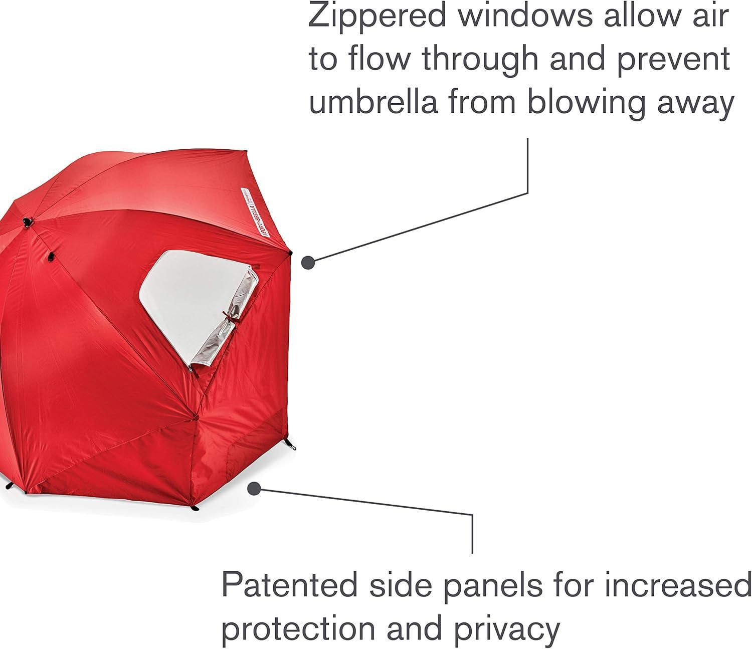 imageSportBrella Premiere XL UPF 50 Umbrella Shelter for Sun and Rain ProtectionGray
