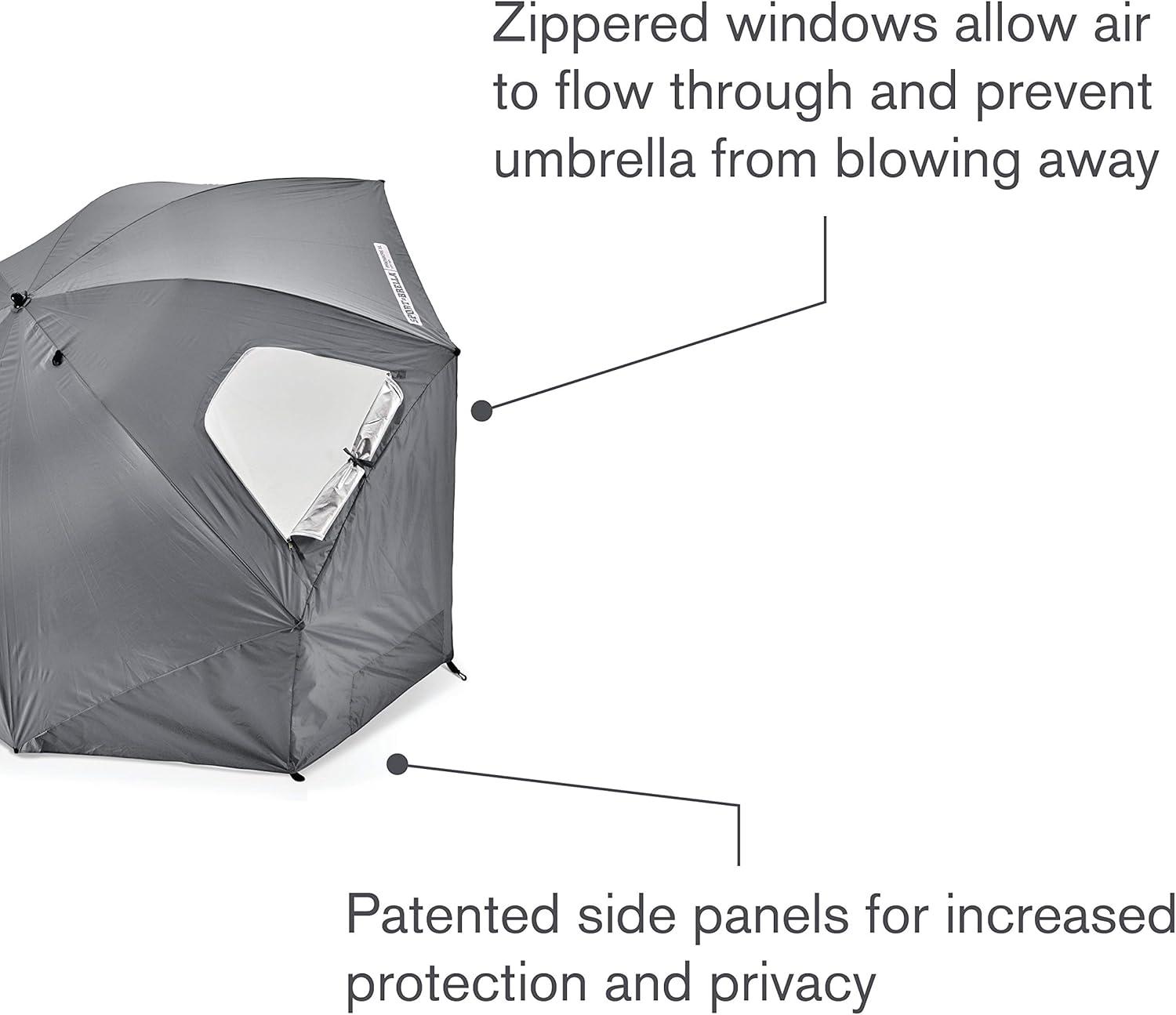 imageSportBrella Premiere XL UPF 50 Umbrella Shelter for Sun and Rain ProtectionGray
