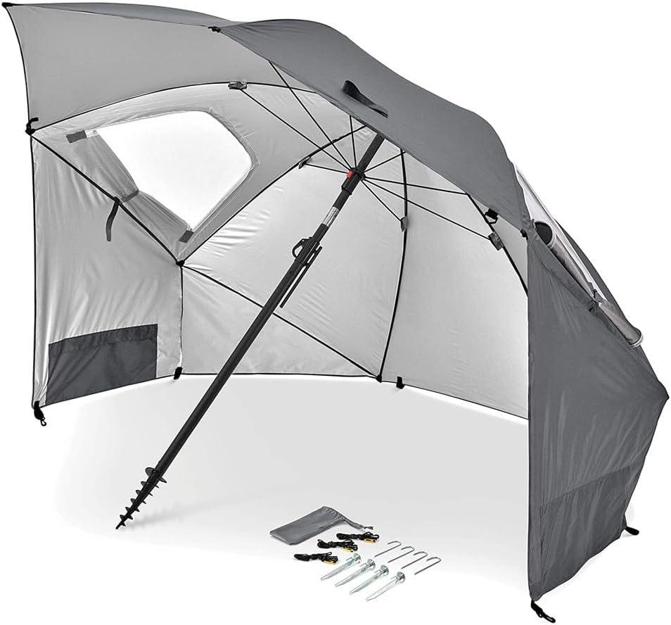 imageSportBrella Premiere XL UPF 50 Umbrella Shelter for Sun and Rain ProtectionGray