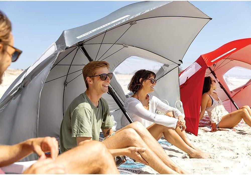 imageSportBrella Premiere XL UPF 50 Umbrella Shelter for Sun and Rain ProtectionGray