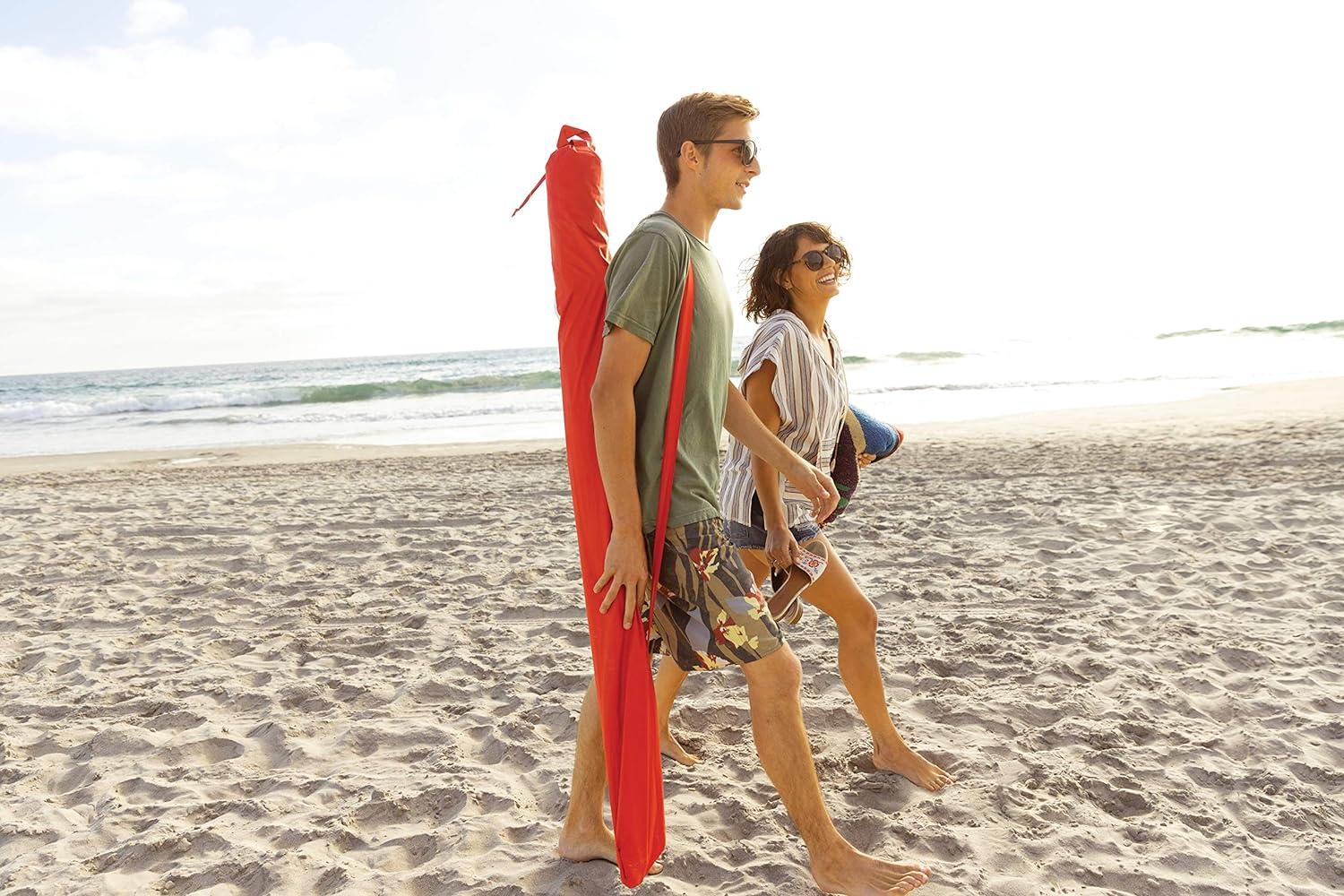 imageSportBrella Premiere XL UPF 50 Umbrella Shelter for Sun and Rain ProtectionRed