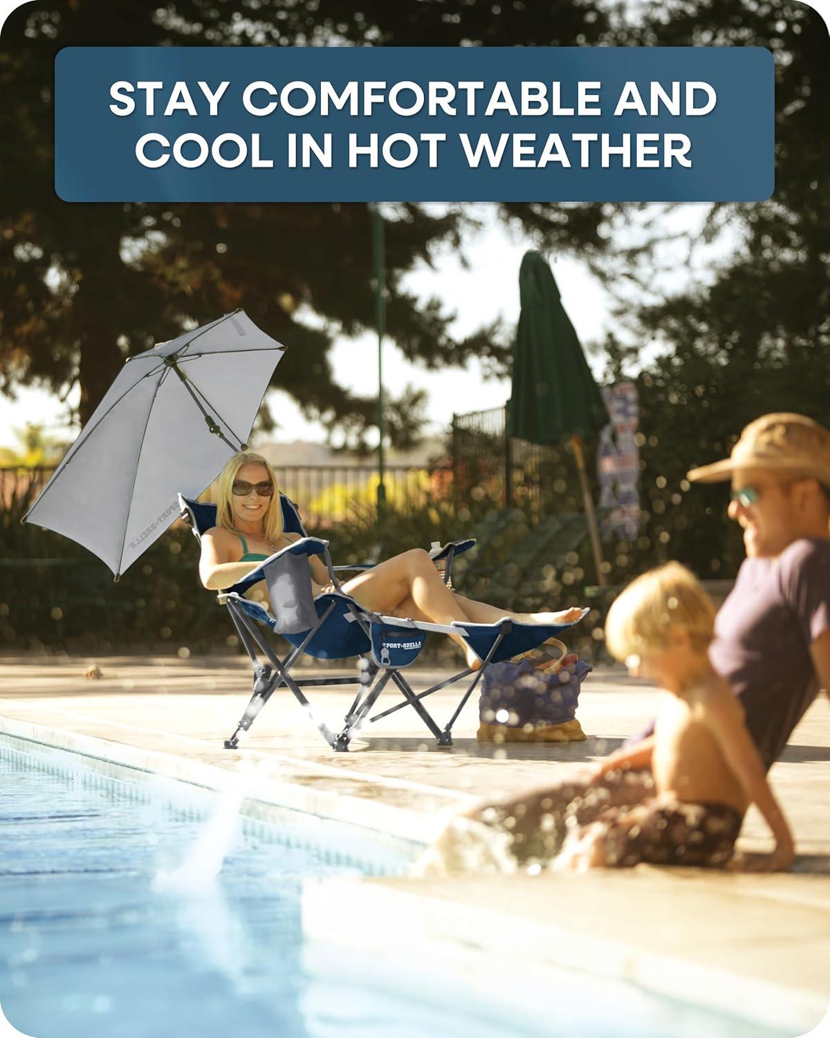 imageSportBrella Reclining Beach ChairDark Blue