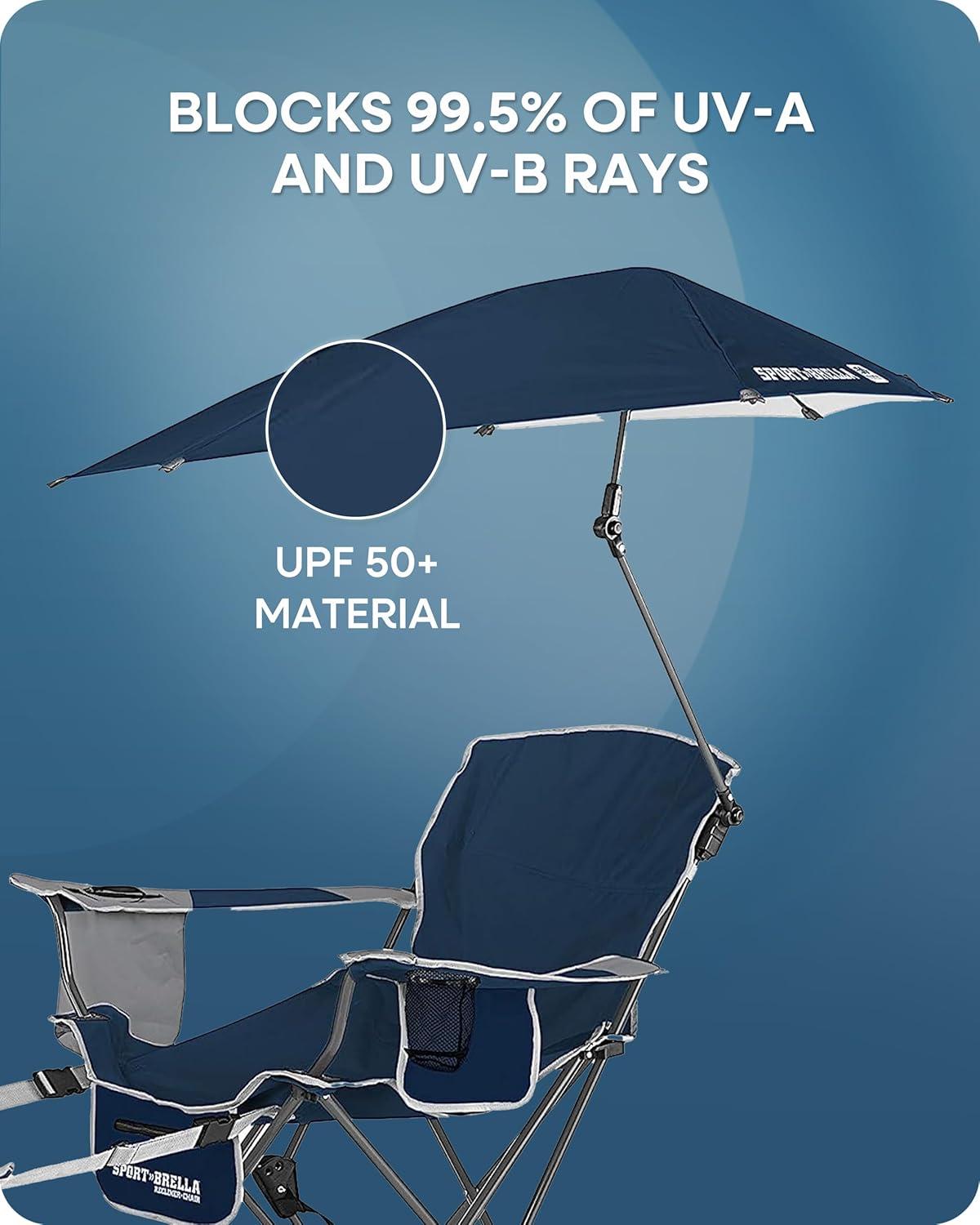 imageSportBrella Reclining Beach ChairDark Blue