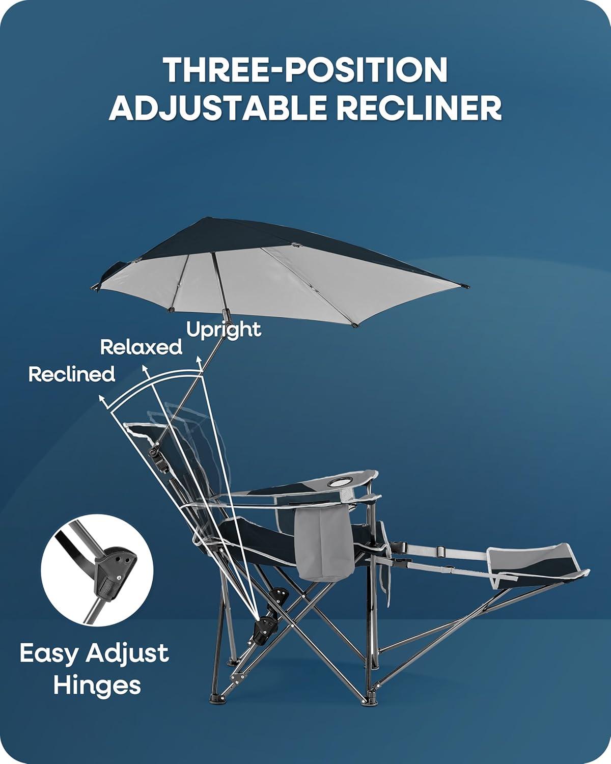 imageSportBrella Reclining Beach ChairNavy