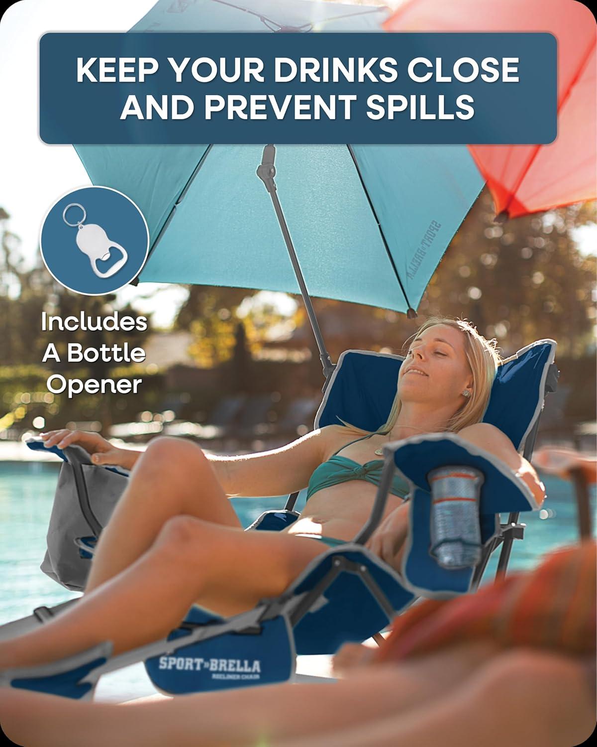 imageSportBrella Reclining Beach ChairNavy