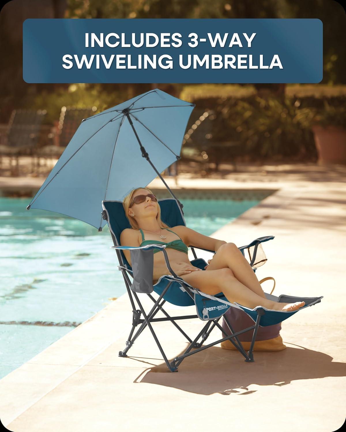imageSportBrella Reclining Beach ChairNavy