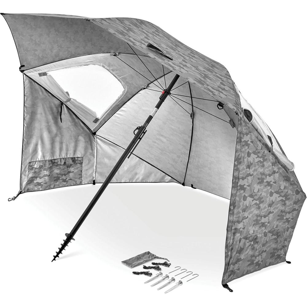 imageSportBrella Premiere XL UPF 50 Umbrella Shelter for Sun and Rain ProtectionBlack Camo