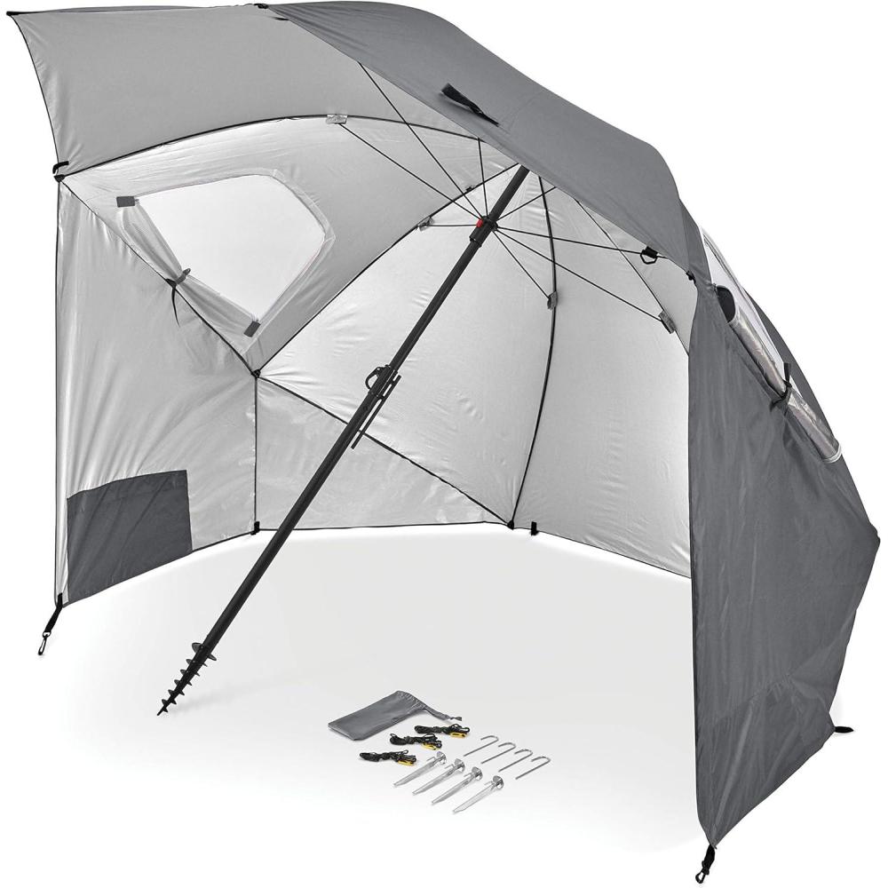 imageSportBrella Premiere XL UPF 50 Umbrella Shelter for Sun and Rain ProtectionGray