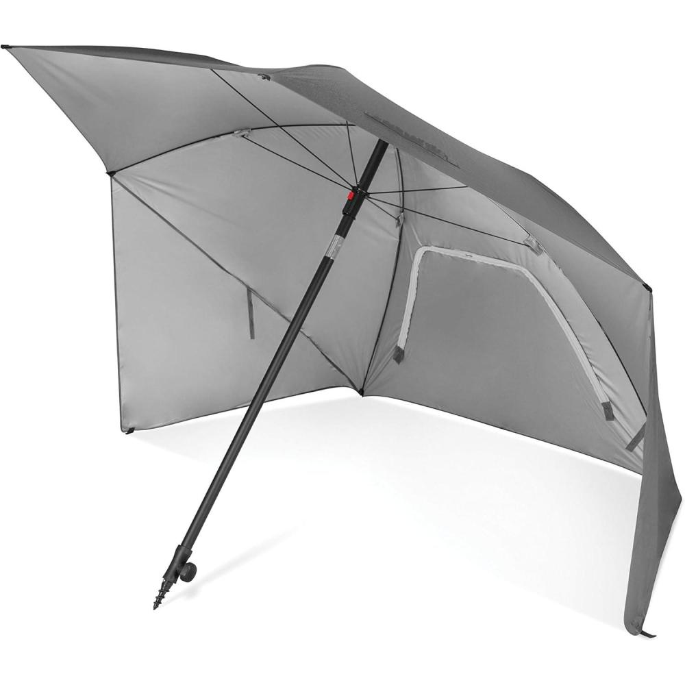 imageSportBrella Ultra SPF 50 Angled Shade Canopy Umbrella for Optimum Sight Lines at Sports EventsGray