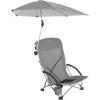 imageSportBrella Beach Chair with UPF 50 Adjustable Umbrella Midnight BlueGrey