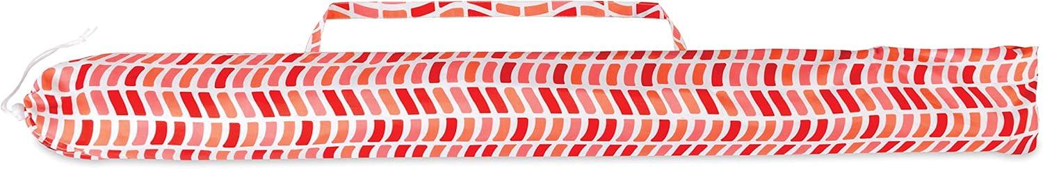imageSportBrella Core Vented SPF 50 Upright Beach Umbrella 6FootTile Wave Orange
