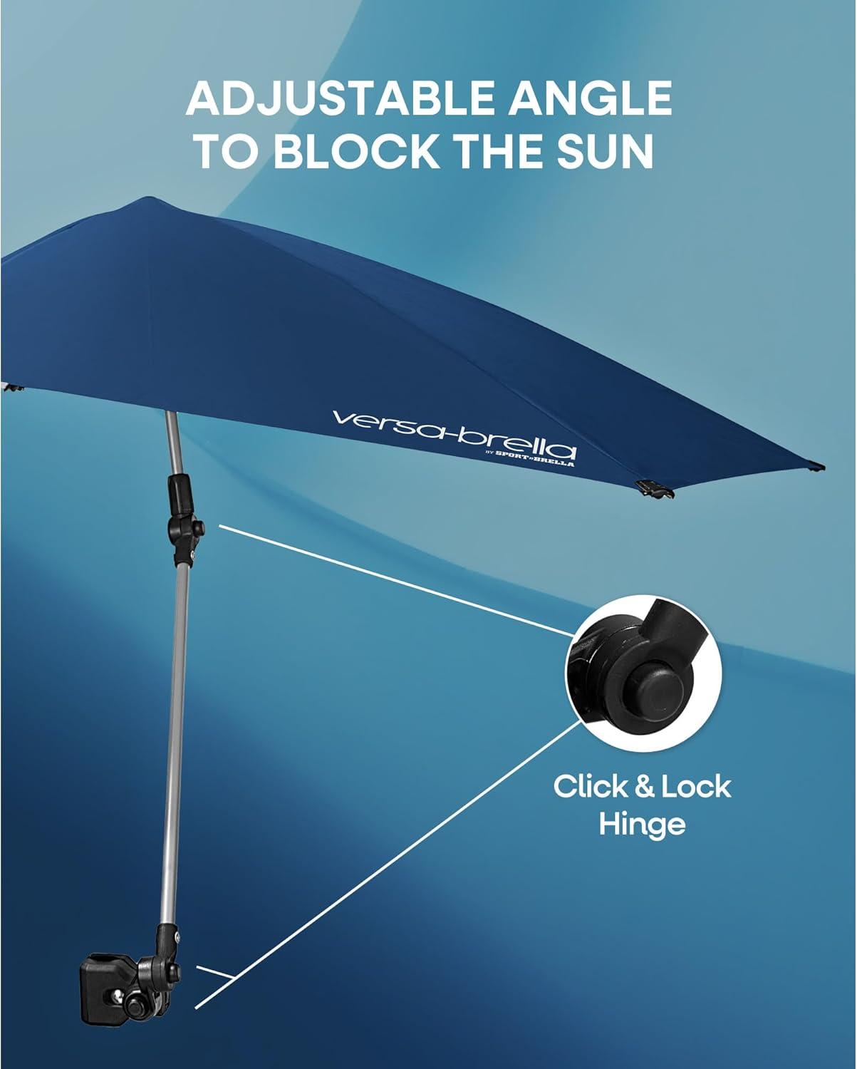 imageSportBrella VersaBrella SPF 50 Adjustable Umbrella with Universal ClampDark Red