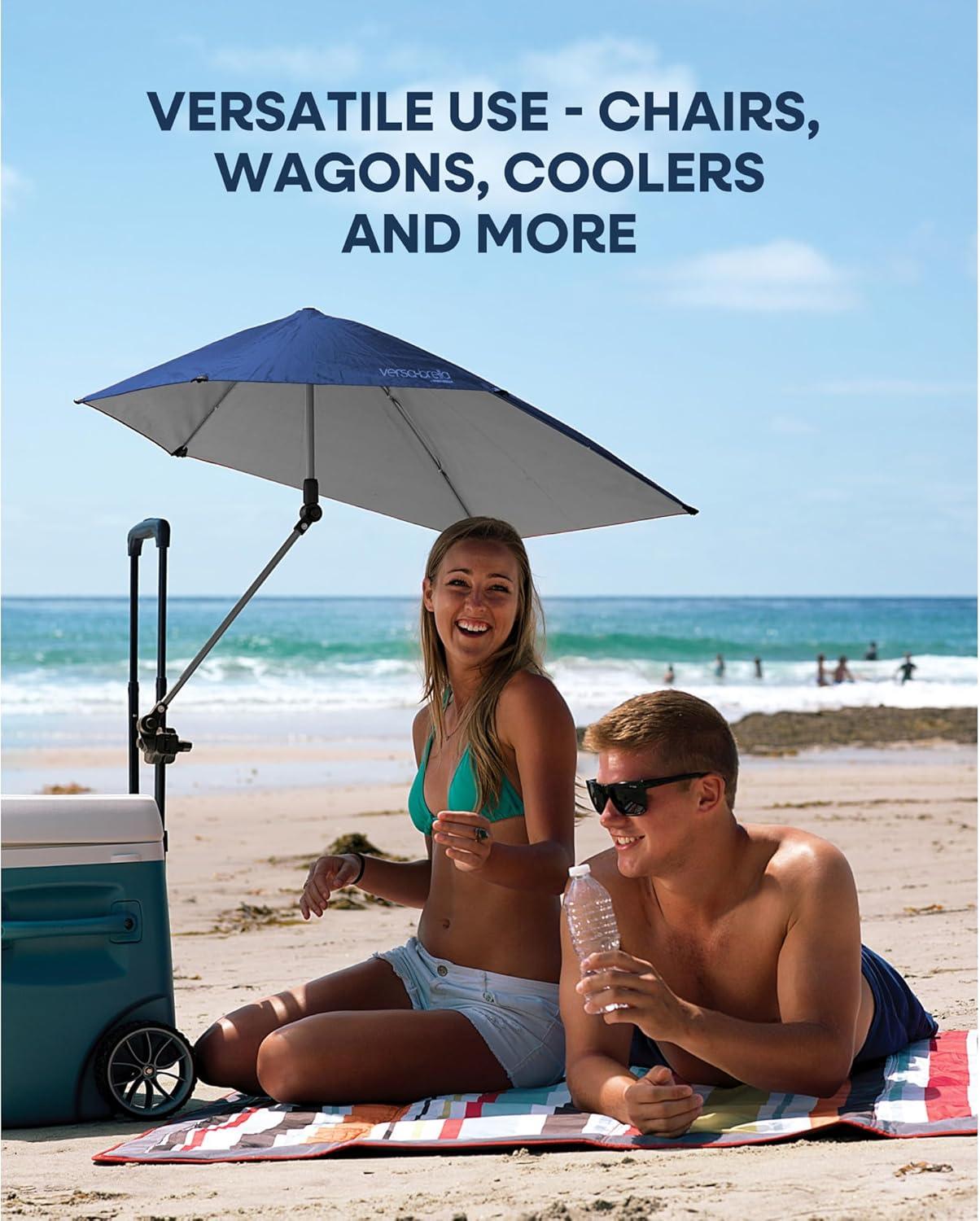 imageSportBrella VersaBrella SPF 50 Adjustable Umbrella with Universal ClampDark Red