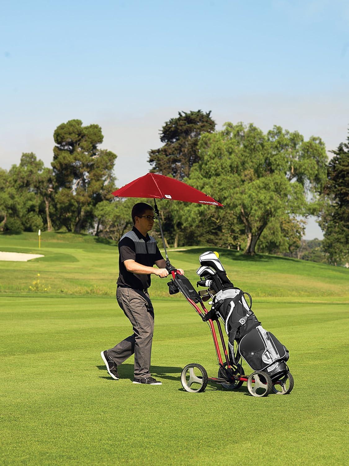 imageSportBrella VersaBrella SPF 50 Adjustable Umbrella with Universal ClampFirebrick Red
