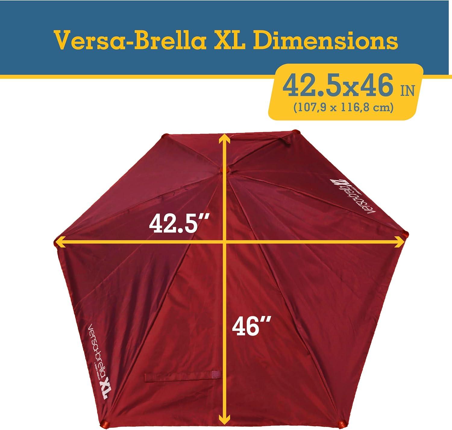 imageSportBrella VersaBrella SPF 50 Adjustable Umbrella with Universal ClampFirebrick Red