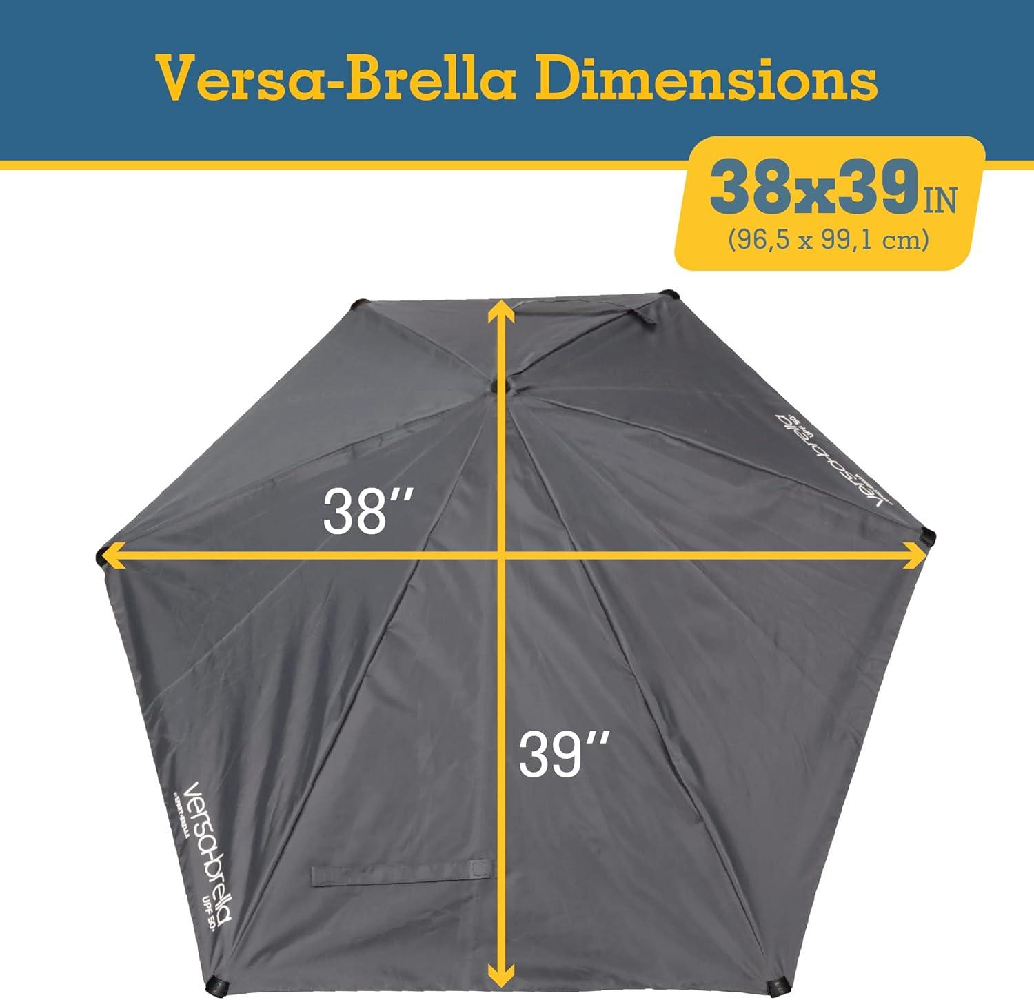 imageSportBrella VersaBrella SPF 50 Adjustable Umbrella with Universal ClampGray