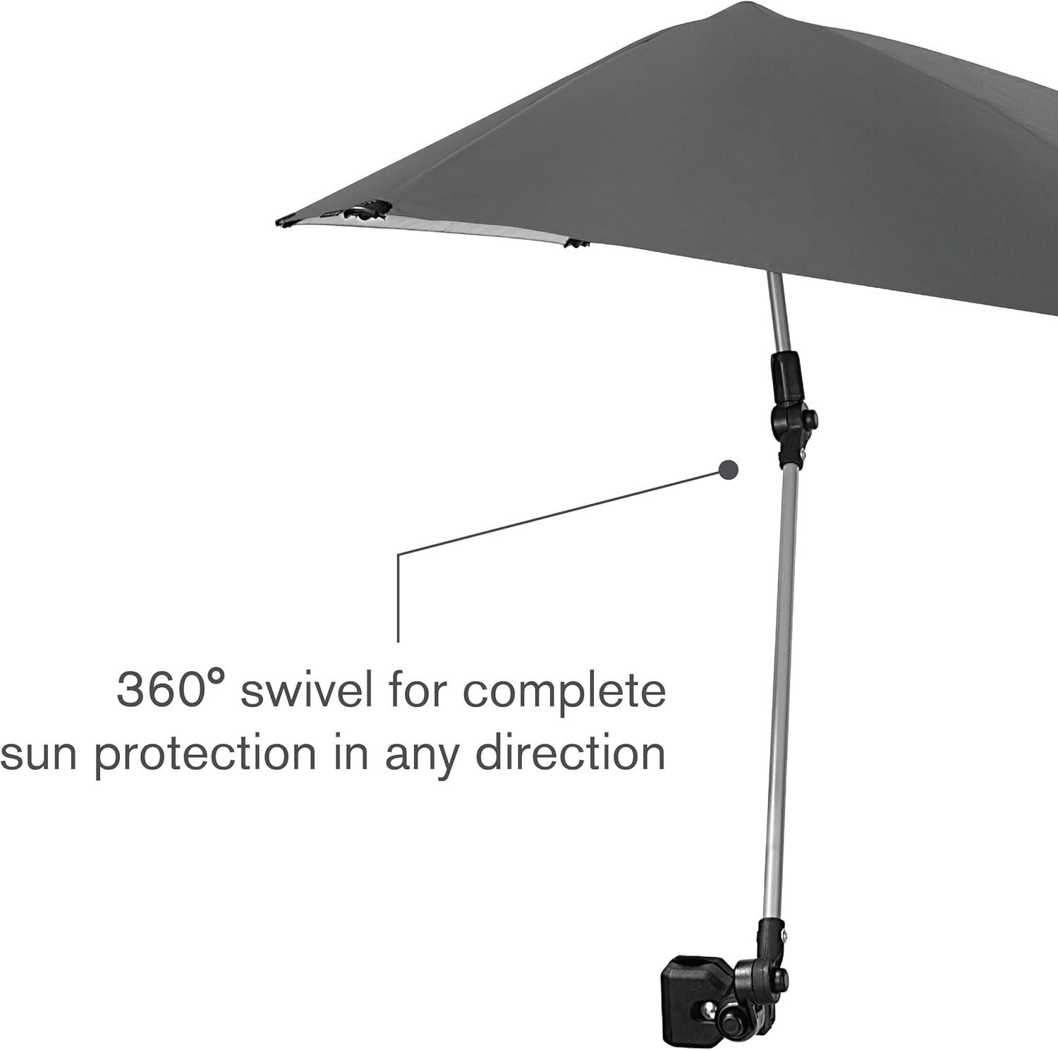 imageSportBrella VersaBrella SPF 50 Adjustable Umbrella with Universal ClampGray