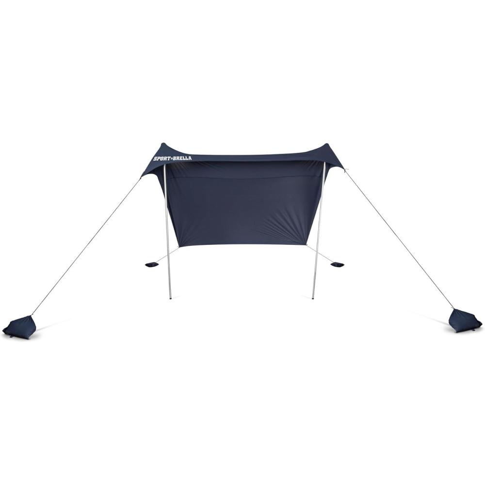 imageSportBrella SolBreeze Shelter UPF 50 Sun and Rain Canopy for Camping Beach and Sports Events 10x10Navy