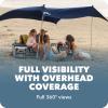 imageSportBrella SolBreeze Shelter UPF 50 Sun and Rain Canopy for Camping Beach and Sports Events 10x10Blue