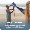 imageSportBrella SolBreeze Shelter UPF 50 Sun and Rain Canopy for Camping Beach and Sports Events 10x10Blue