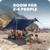 imageSportBrella SolBreeze Shelter UPF 50 Sun and Rain Canopy for Camping Beach and Sports Events 10x10Blue