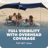 imageSportBrella SolBreeze Shelter UPF 50 Sun and Rain Canopy for Camping Beach and Sports Events 10x10Navy