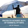 imageSportBrella SuperBrella SPF 50 Sun and Rain Canopy Umbrella for Camping Beach and Sports Events 8Foot BlueBlue