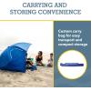 imageSportBrella SuperBrella SPF 50 Sun and Rain Canopy Umbrella for Camping Beach and Sports Events 8Foot BlueBlue