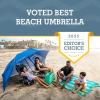 imageSportBrella SuperBrella SPF 50 Sun and Rain Canopy Umbrella for Camping Beach and Sports Events 8Foot BlueBright Blue