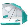 imageSportBrella Vented SPF 50 Sun and Rain Canopy Umbrella for Beach and Sports Events 8Foot