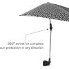 imageSportBrella VersaBrella SPF 50 Adjustable Umbrella with Universal ClampBlackWhite