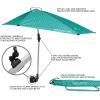 imageSportBrella VersaBrella SPF 50 Adjustable Umbrella with Universal ClampTurquoise