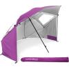 imageSportBrella SuperBrella SPF 50 Sun and Rain Canopy Umbrella for Beach and Sports Events 8Foot Blue