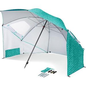 imageSportBrella Vented SPF 50 Sun and Rain Canopy Umbrella for Beach and Sports Events 8Foot