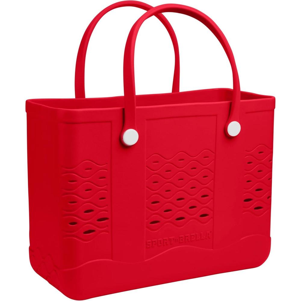 imageSportBrella Beach Tote  Large Capacity 19x15x95 Durable WaterResistant for Travel ampamp Outdoor UseRed