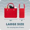 imageSportBrella Beach Tote  Large Capacity 19x15x95 Durable WaterResistant for Travel ampamp Outdoor UseRed