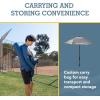 image:imageSportBrella Fieldedge Gray UPF 50 Sun Protection Umbrella 6Foot BiFold Canopy with Patented Side Panels Premium Auger Bit and Carry Bag for Outdoor Shade on Beach Grass or Sidelines